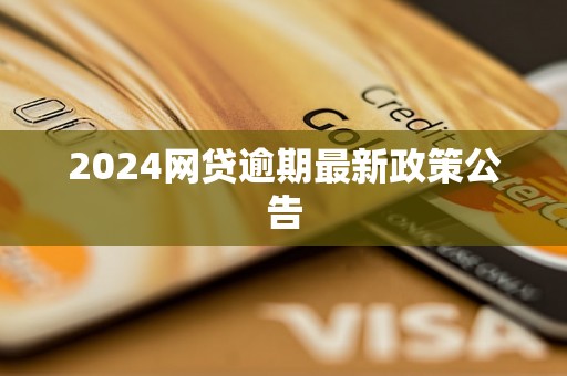 2024网贷逾期最新政策公告