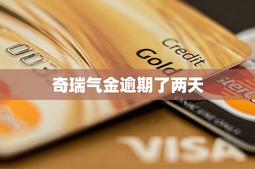 奇瑞气金逾期了两天