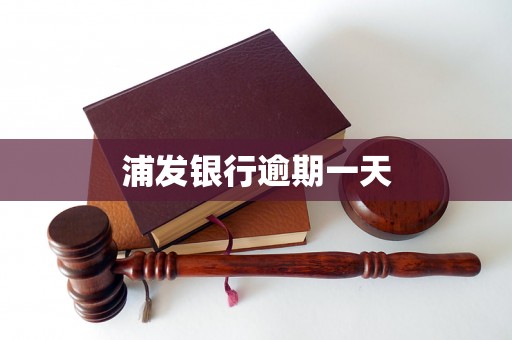 浦发银行逾期一天 浦发银行逾期一天