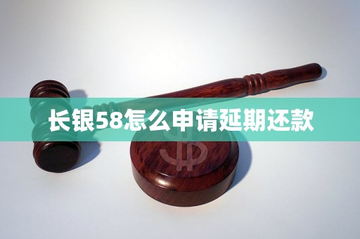 長銀58怎么申請延期還款