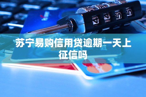 苏宁易购信用贷逾期一天上征信吗