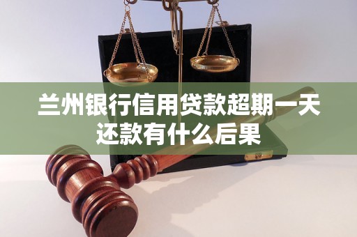 兰州银行信用贷款超期一天还款有什么后果