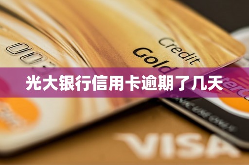 光大银行信用卡逾期了几天 光大银行信用卡逾期了几天
