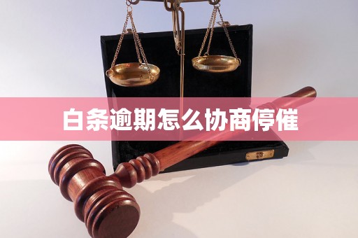 白条逾期怎么协商停催