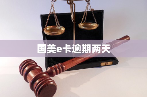 国美e卡逾期两天
