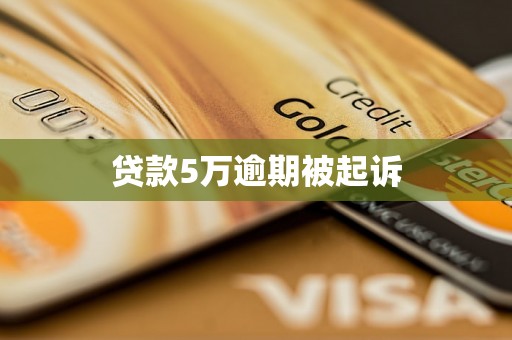 贷款5万逾期被起诉