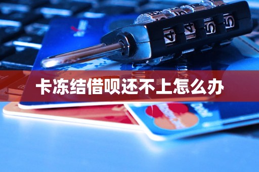 卡冻结借呗还不上怎么办