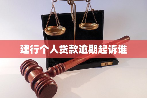 建行个人贷款逾期起诉谁 建行个人贷款逾期起诉谁