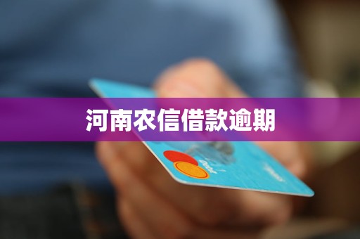 河南農(nóng)信借款逾期