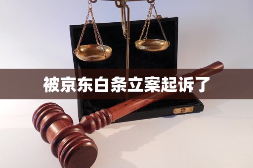 被京東白條立案起訴了