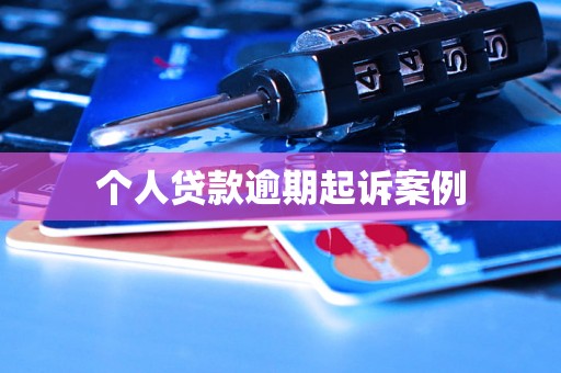 个人贷款逾期起诉案例