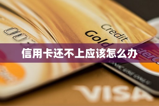 信用卡还不上应该怎么办