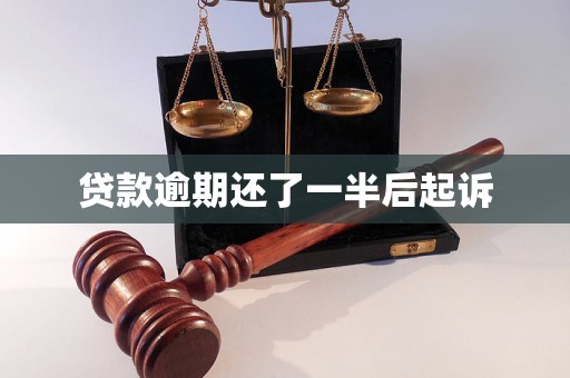 贷款逾期还了一半后起诉 贷款逾期还了一半后起诉