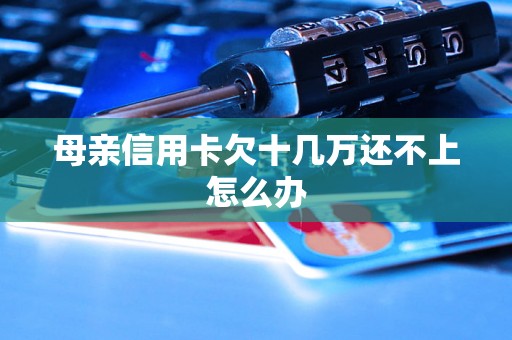 母亲信用卡欠十几万还不上怎么办