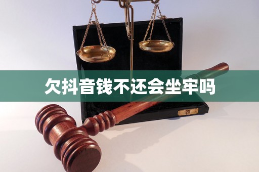 欠抖音钱不还会坐牢吗