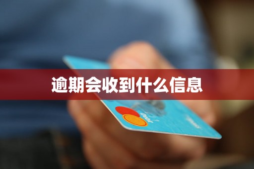 逾期会收到什么信息