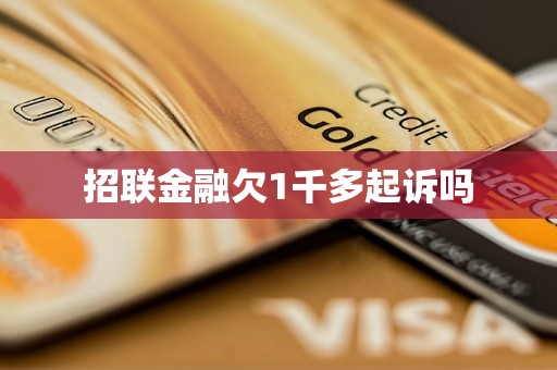 招联金融欠1千多起诉吗 招联金融欠1千多起诉吗