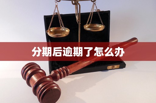 分期后逾期了怎么办