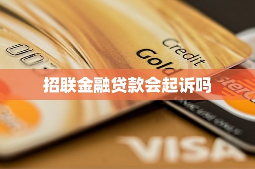 招联金融贷款会起诉吗