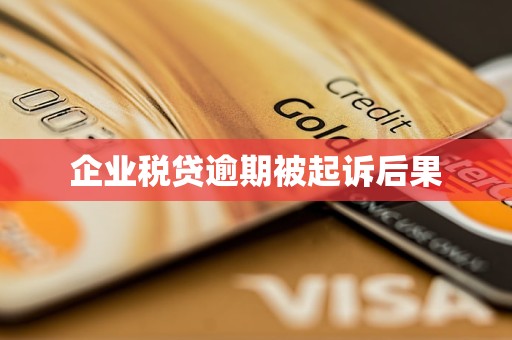 企業(yè)稅貸逾期被起訴后果