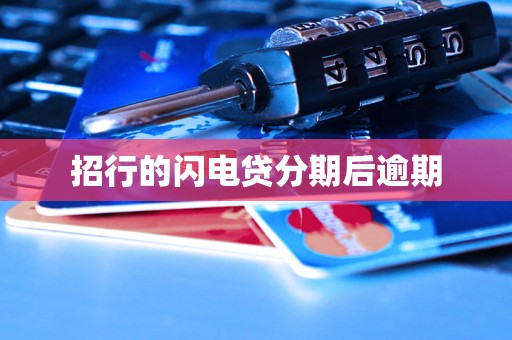 招行的闪电贷分期后逾期