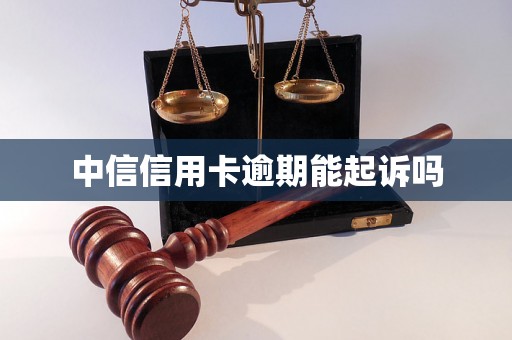 中信信用卡逾期能起诉吗