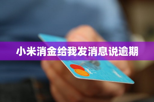 小米消金给我发消息说逾期 小米消金给我发消息说逾期