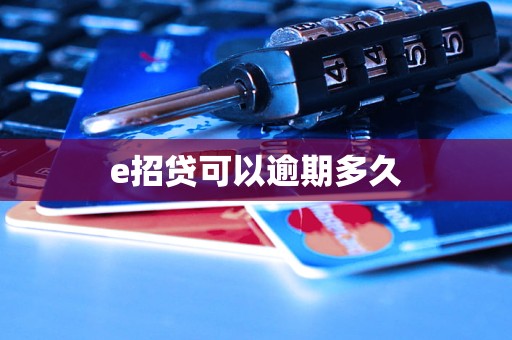 e招貸可以逾期多久