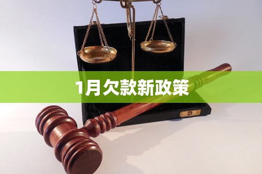 1月欠款新政策