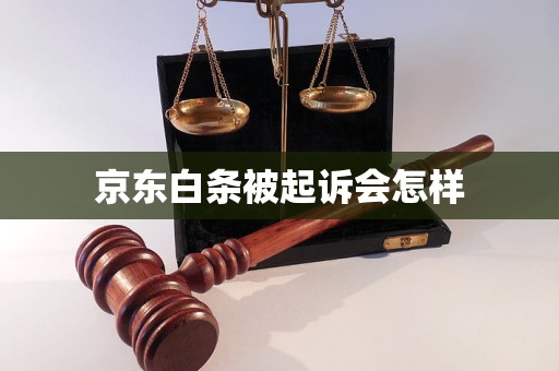 京東白條被起訴會怎樣