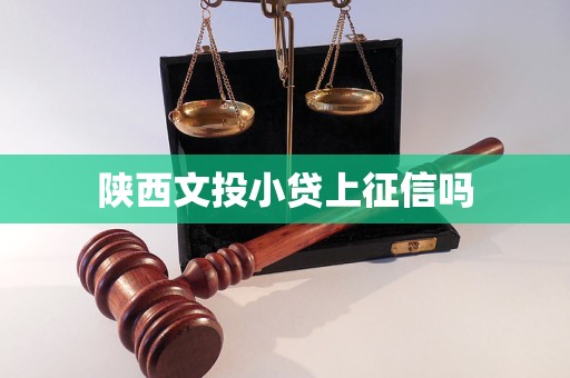 陜西文投小貸上征信嗎