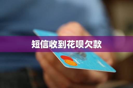 短信收到花呗欠款