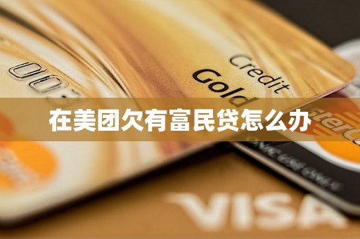 在美团欠有富民贷怎么办