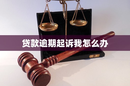 贷款逾期起诉我怎么办 贷款逾期起诉我怎么办