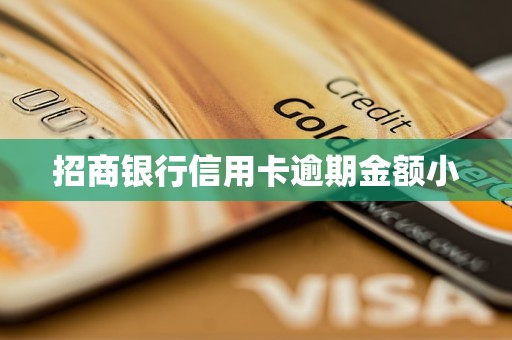 招商銀行信用卡逾期金額小