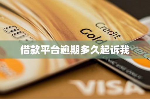 借款平台逾期多久起诉我