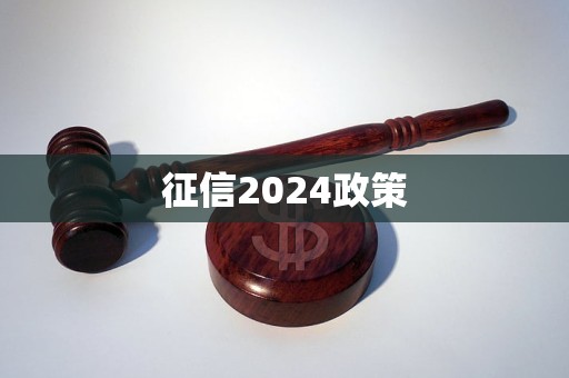 征信2024政策