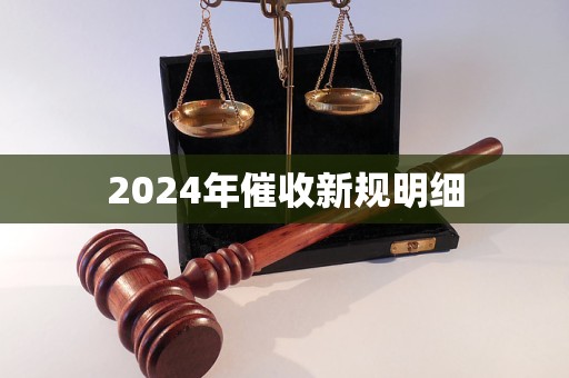 2024年催收新規(guī)明細(xì)