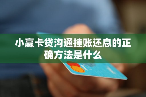 小赢卡贷沟通挂账还息的正确方法是什么