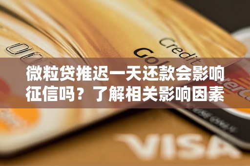 微粒贷推迟一天还款会影响征信吗？了解相关影响因素