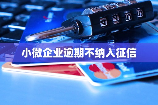 小微企业逾期不纳入征信