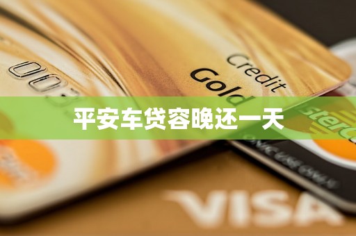 平安车贷容晚还一天
