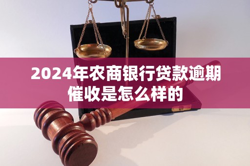 2024年農(nóng)商銀行貸款逾期催收是怎么樣的