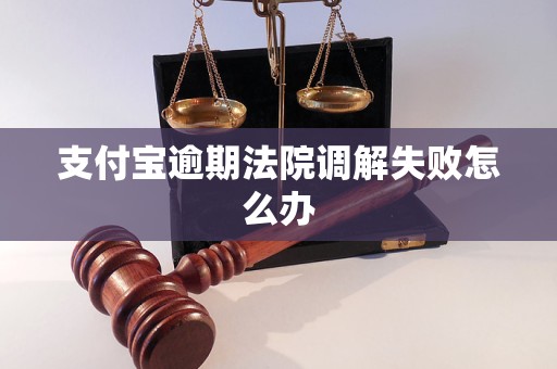 支付寶逾期法院調(diào)解失敗怎么辦