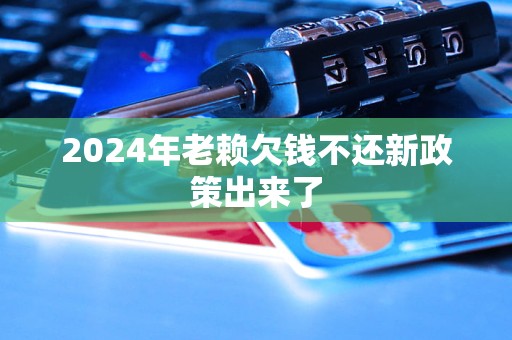 2024年老賴欠錢不還新政策出來(lái)了