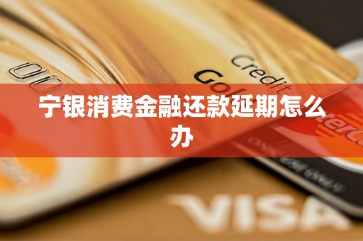 寧銀消費(fèi)金融還款延期怎么辦