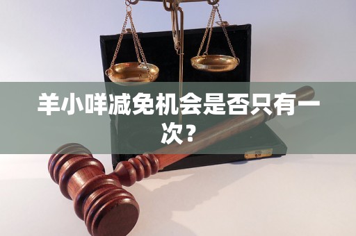 羊小咩减免机会是否只有一次？