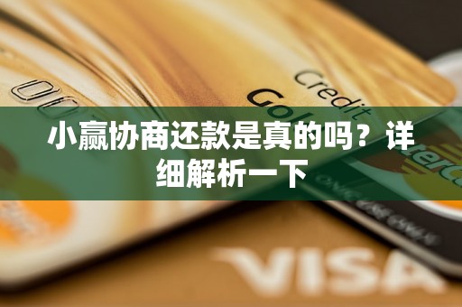 小赢协商还款是真的吗？详细解析一下