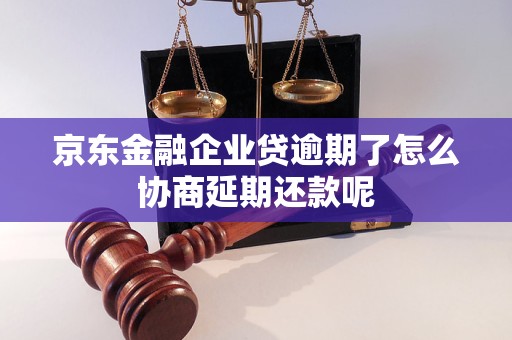 京東金融企業(yè)貸逾期了怎么協(xié)商延期還款呢