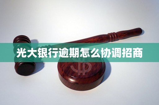 光大銀行逾期怎么協(xié)調(diào)招商